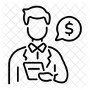 Steuerberater Buchhalter Berater Symbol