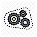 Steuerkettenmontage Motor Steuerzeiten Symbol