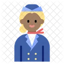 Travel Stewardess Flight Attendant Icon