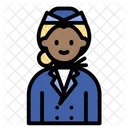 Travel Stewardess Flight Attendant Icon