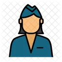 Stewardess Professional Occupation Icon