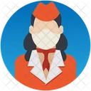 Stewardess Flugbegleiterin Flugbegleiterin Symbol