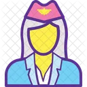 Stewardess Hostess Flug Symbol