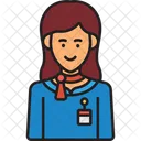 Stewardess Hostess Attendant Icon