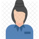 Stewardess Attendant Avatar Icon