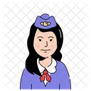 Avatar Stewardess Stewardess Avatar Icon