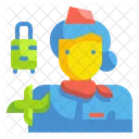 Stewardress Woman Assistant Icon