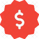 Dollar Sign Sticker Icon