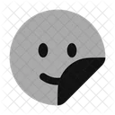 Sticker Smile Circle Icon