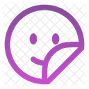 Sticker smile circle  Icon