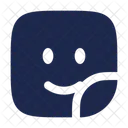 Sticker Smile Square Smiley Smile Icon