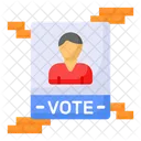 Sticking Election Campaign Icon