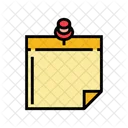 Sticky Note Pin Icon