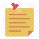 Sticky Note Reminder Memo Icon