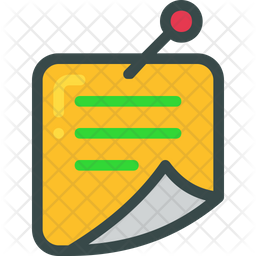 Sticky Note Icon Of Colored Outline Style Available In Svg Png Eps Ai Icon Fonts