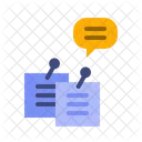 Sticky Note Chat Note Icon