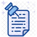 Sticky Note Pin Document Icon