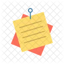 Sticky Note Taking Notes Record Icon