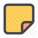 Sticky Note Stack Education Icon