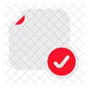 Sticky Note Approve Approval Icon