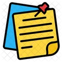 Sticky Note Note Note Design Icon