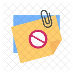 Sticky notes ban  Icon