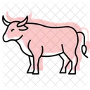 Stier Steht Still Stier Stehend Symbol