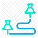 Pfad Route Karte Symbol