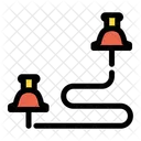Pfad Route Karte Symbol