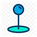 Standortzeiger Standortstift Endpunkt Symbol