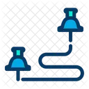 Pfad Route Karte Symbol