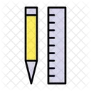 Stift und Lineal  Symbol