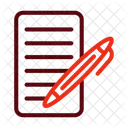Stift Und Papier Stift Papier Symbol