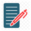 Stift Und Papier Stift Papier Symbol