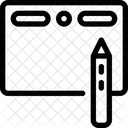 Stift Tablet Zeichnung Symbol