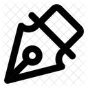 Stiftspitze Fullfederhalter Schreibfeder Symbol