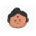 Indische Tante Emoji Symbol