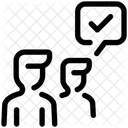 Prufen Akzeptieren Zustimmen Symbol