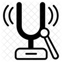 Klangexperiment Physikexperiment Stimmgabel Symbol