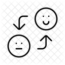 Stimmung Stimmungsschwankungen Geisteshaltung Symbol