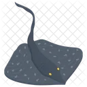 Stingray Roughtail Stingray Sea Creature Icon