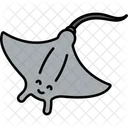 Stingray Fish Sea Creature Icon