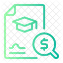 Stipendium Mittel Darlehen Symbol