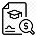 Stipendium Mittel Darlehen Symbol