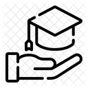 Stipendium Wohltatigkeit Abschluss Symbol