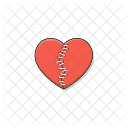 Stitched Heart  Icon