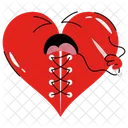 Stitched heart  Icon