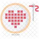 Stitching Cross Stitch Icon