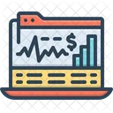 Stock Charts Graph Icon