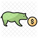 Bear Stocks Graph Icon